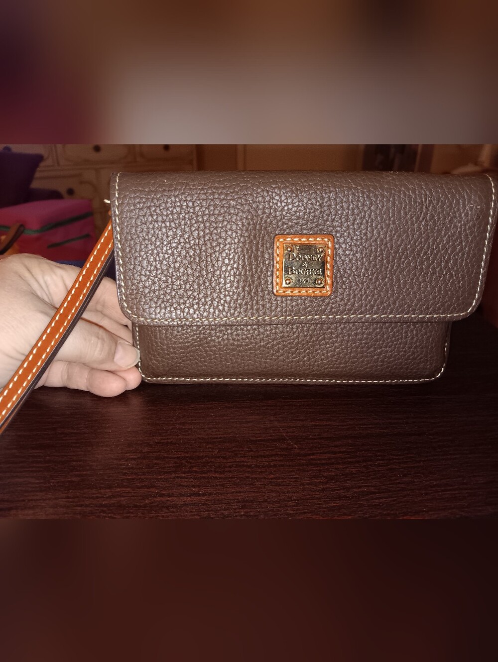 Dooney Bourke Brown Clutch Wallet
